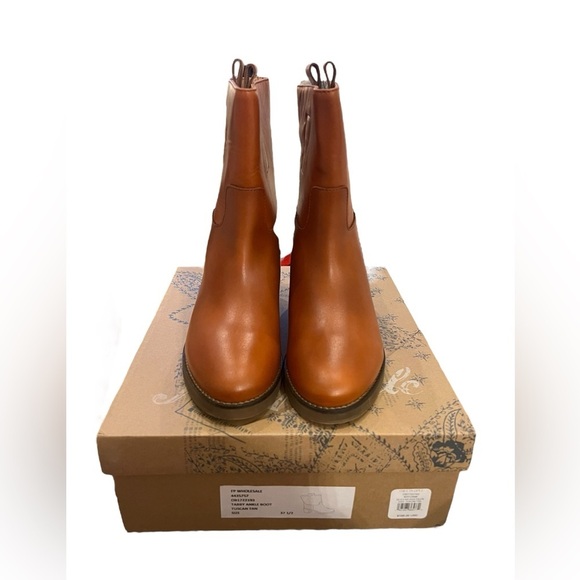 NIB Free People Women’s Tabby Leather Tuscan Tan Booties in size EU 37.5 or 6.5 - Picture 5 of 8